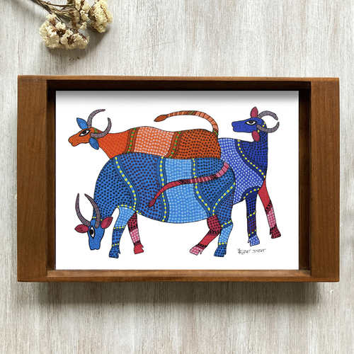 Tray - Gond Cows