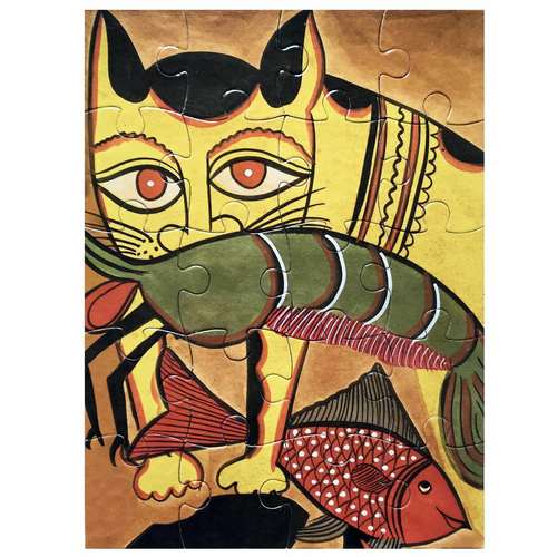 JIGSAW PUZZLE 20 PC - Kalighat Pat from Bengal