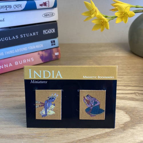 BOOK MARKS SET OF 2 - Miniature - Radha Krishna