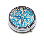 PILL BOX ROUND - Blue pottery