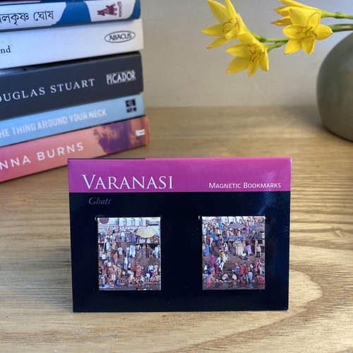 BOOK MARKS SET OF 2 - Varanasi - Pink