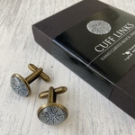 Cuff Links - Hand Carved Block