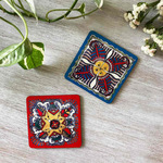 COASTERS _ SET OF 2 - Madhubani Fish