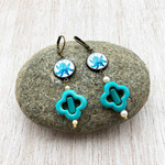 Earrings - Miniature Painting - Foliage