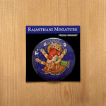 FRIDGE MAGNETS ROUND - Rajasthani Miniature Ganesha Blue