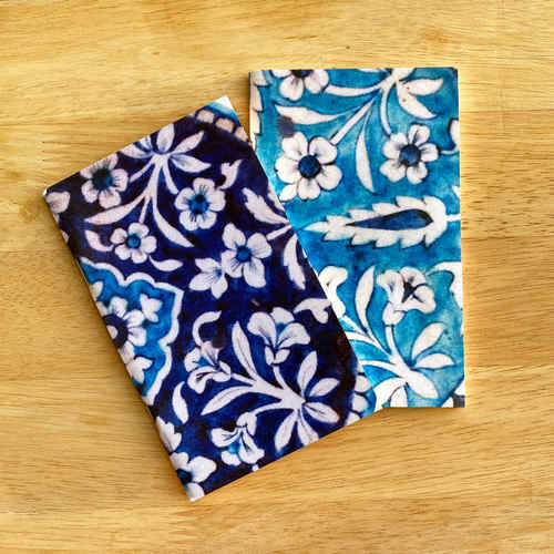 NOTE BOOK _ SET OF 2 - Blue Pottery