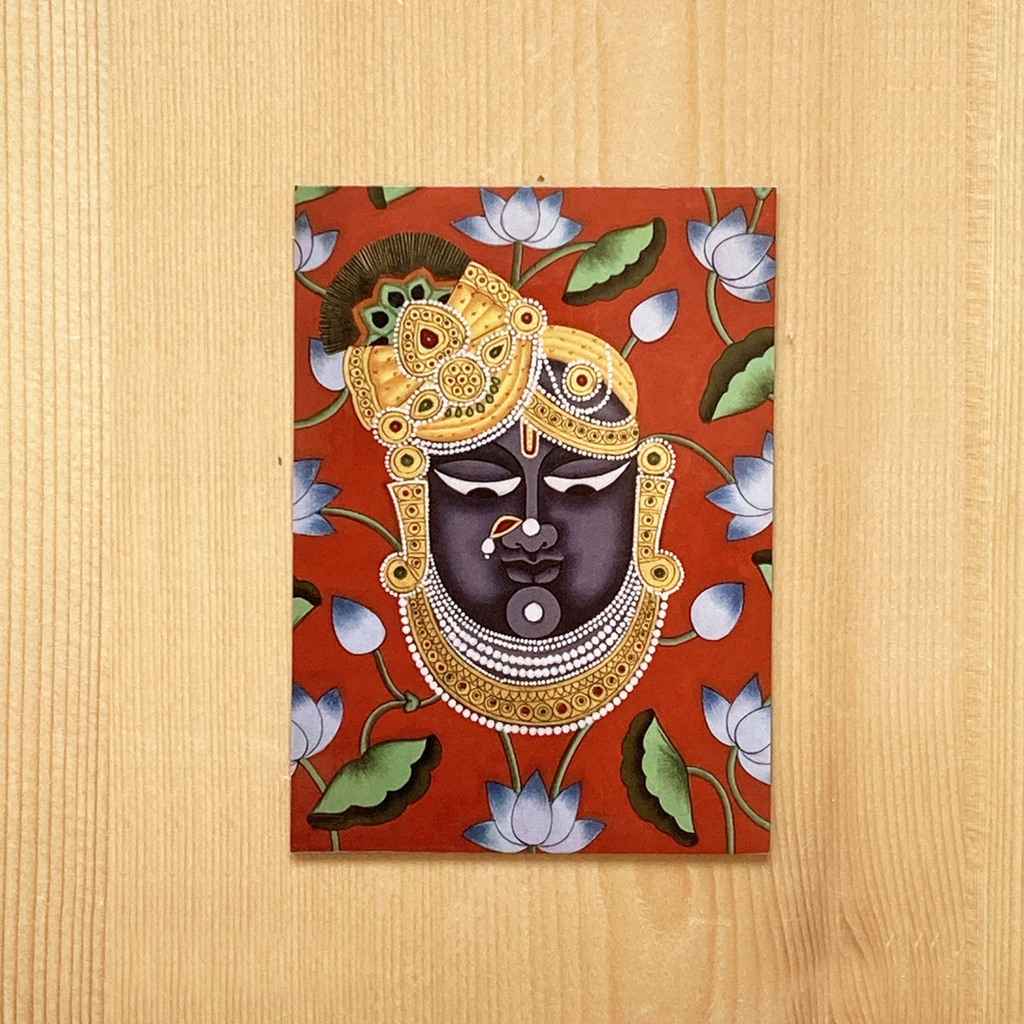 Folk Art Magnet - Pichwai Shreenathji Face