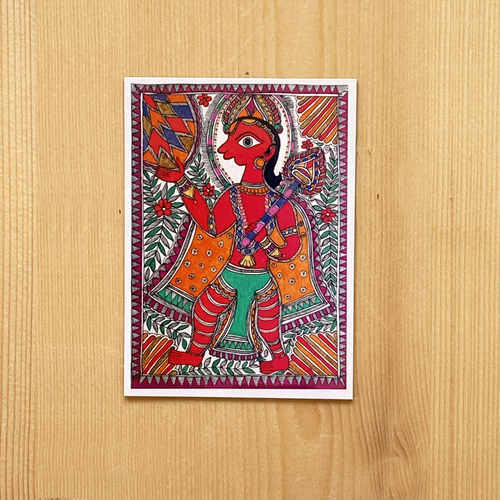 Folk Art Magnet - Madhubani _ Hanuman