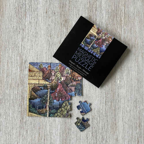 MAGNETIC MESSAGE PUZZLE - Mughal Miniature, detail