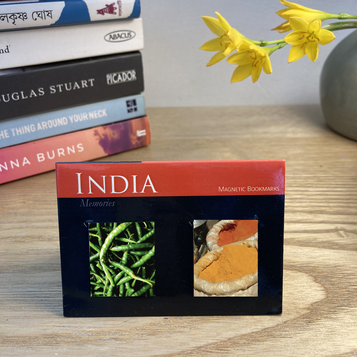 MS-MAGNETIC BOOK MARKS SET OF 2-CHILLIES AND SPICES
