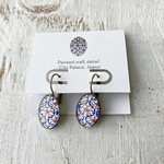 OVAL EARRINGS 18 x 14 mm - City Palace Mural