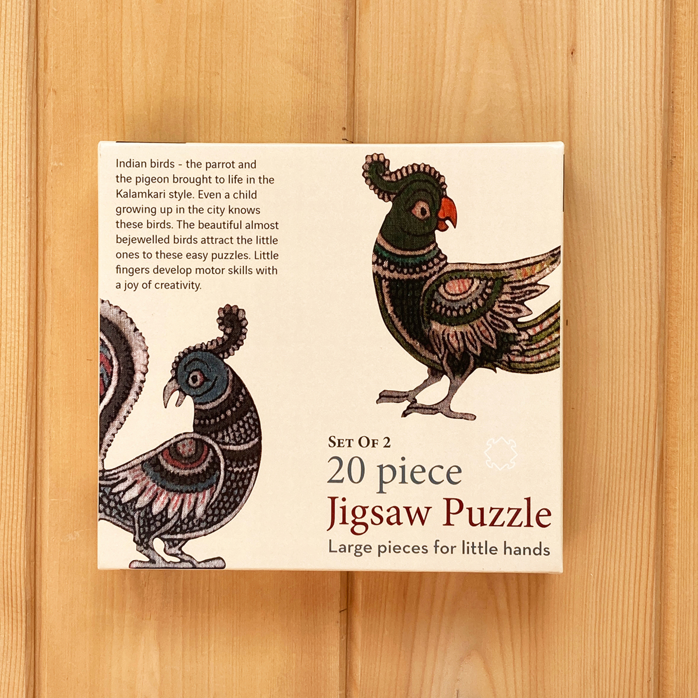 JIGSAW PUZZLE 20 Pieces                          Kalamkari Birds