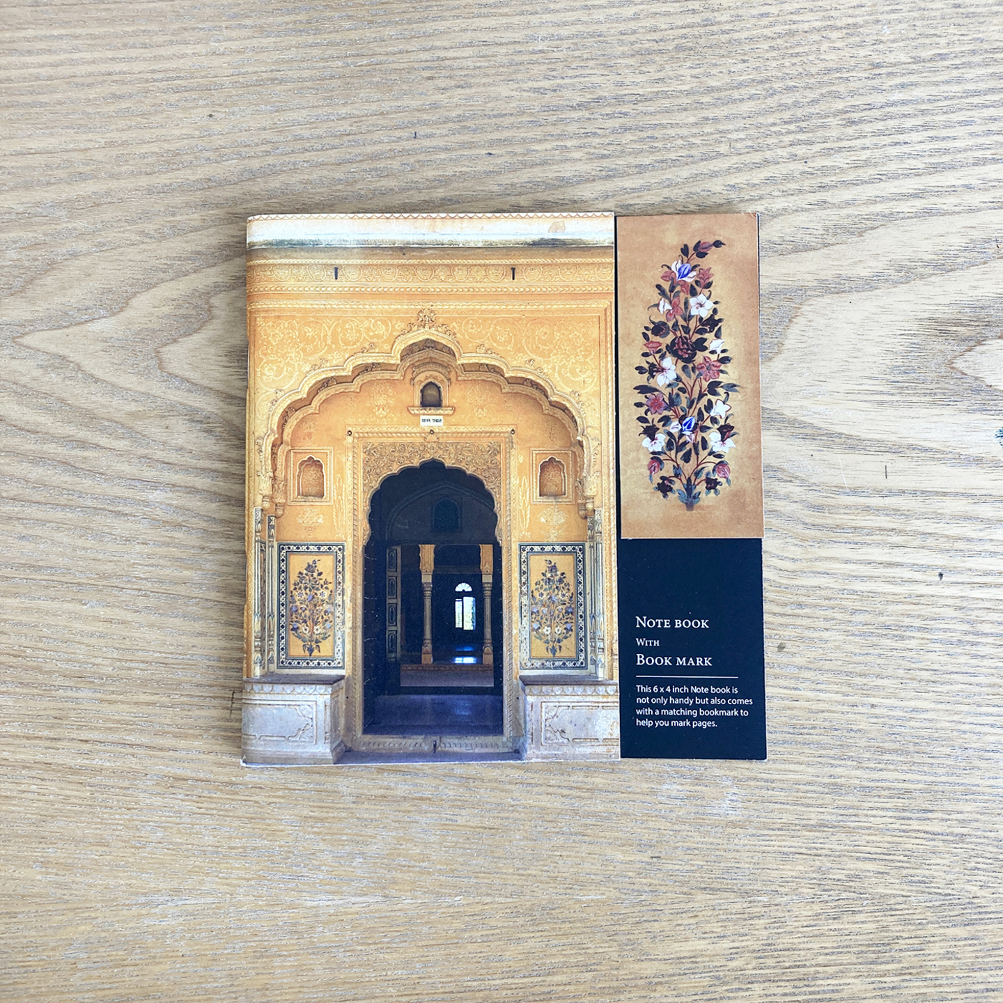 Notebook with Magnetic Bookmark - Nahargarh, mural