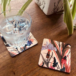COASTERS _ SET OF 2 - Mughal Flowers