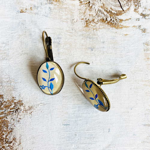 OVAL EARRINGS 18 x 14 MM - Miniature Painting