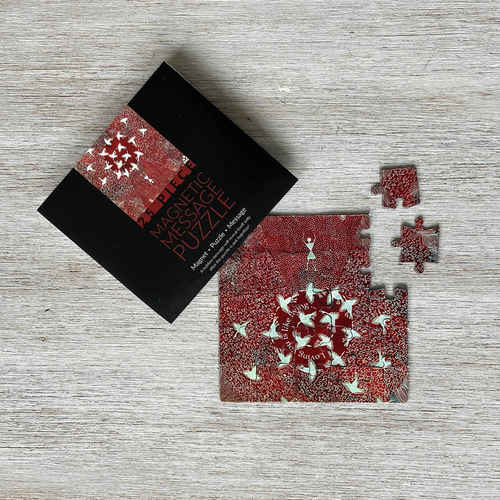 MAGNETIC MESSAGE PUZZLE - Warli