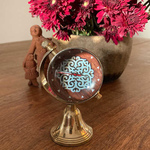 Globe Clock - Blue Pottery