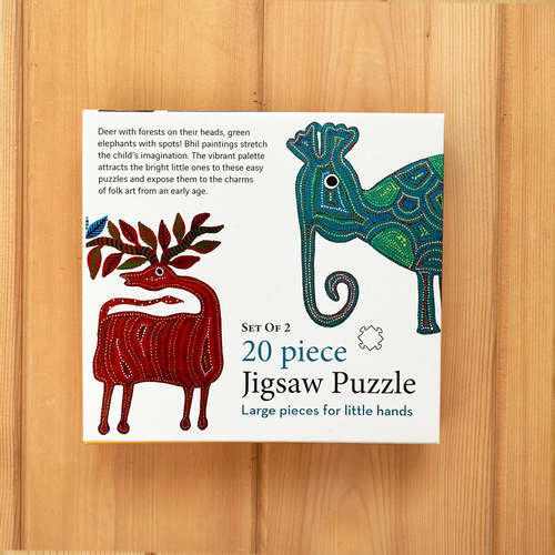 JIGSAW PUZZLE 20 Pieces                                             Bhil Animals