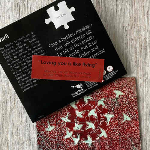MAGNETIC MESSAGE PUZZLE - Warli