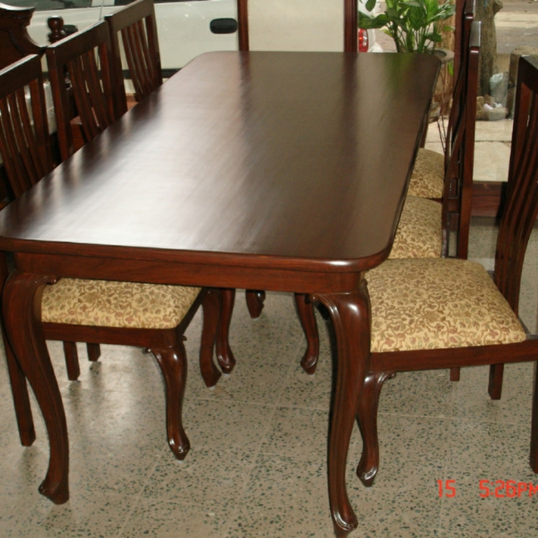 6 Chair Assam Teak Dinning Table 