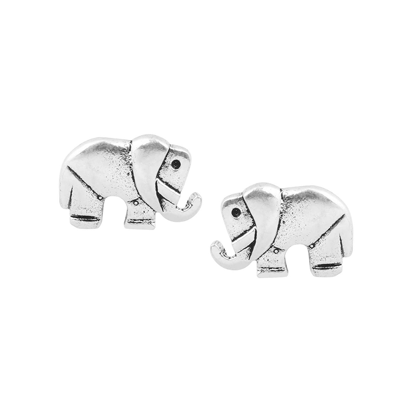 925 Silver Sterling Silver Stud Matte Earrings for Women & Girls, Silver
