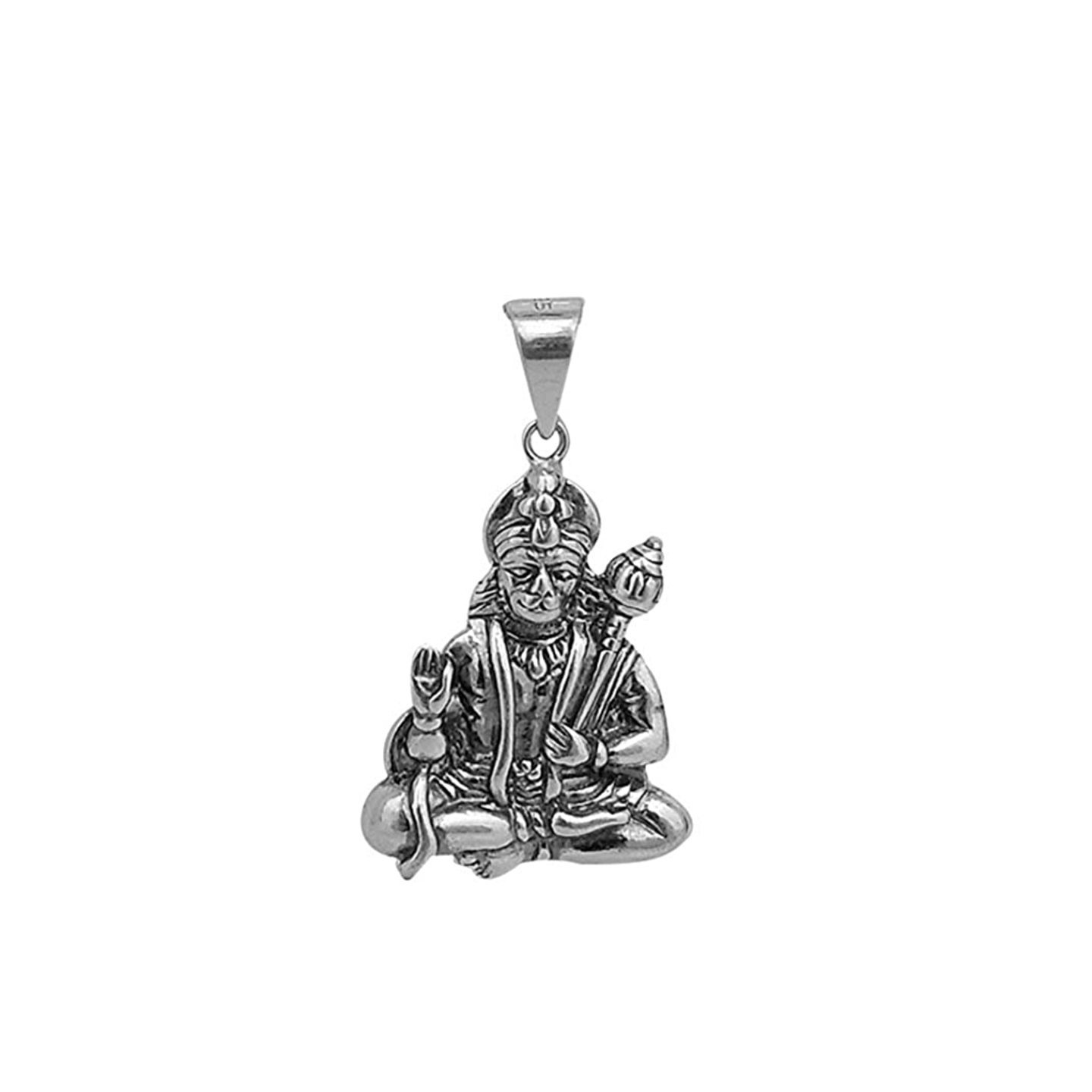925 Sterling Silver Hanuman Pendant
