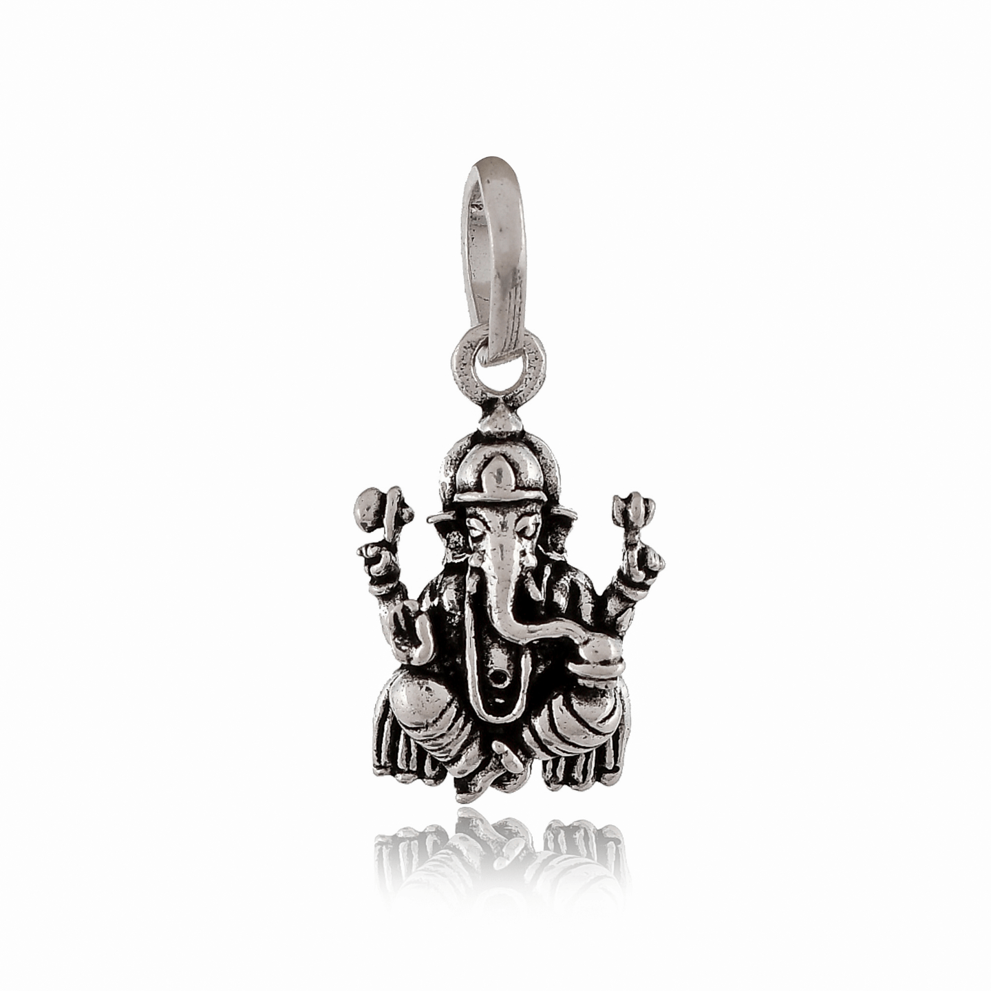 Silver 925 Lord Ganesha (Sidivinayak) Pendant or Locket