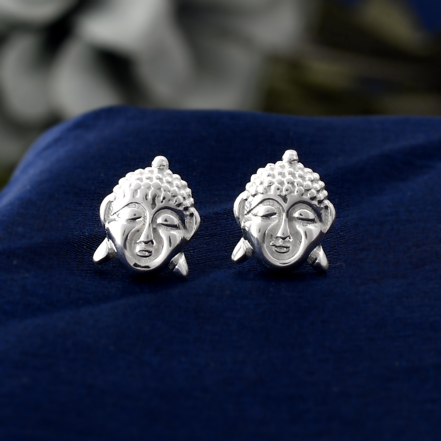 Silver 925 Buddha Earring For Men & Women