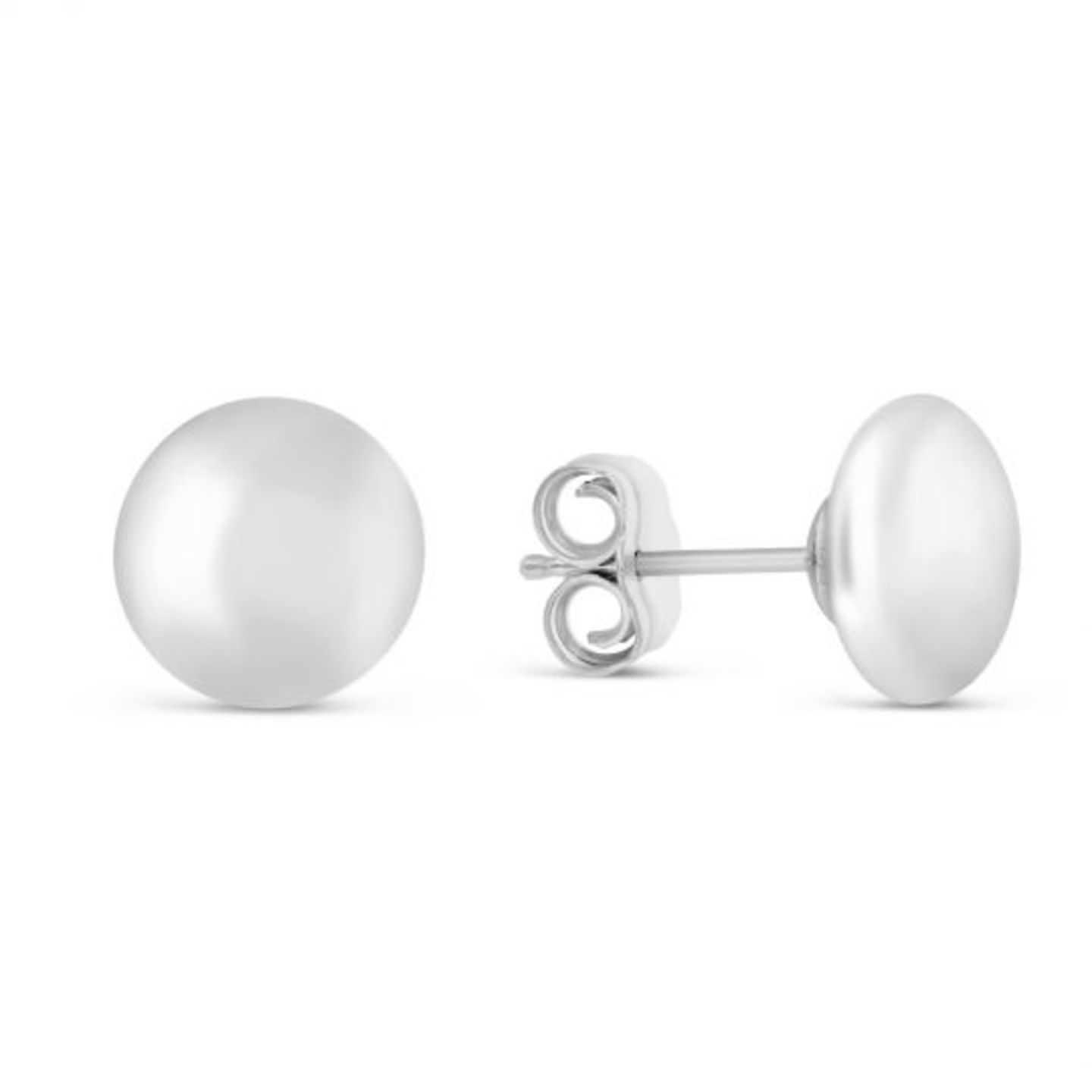 Tiny Small Silver Pearl Stud Earring (4mm)