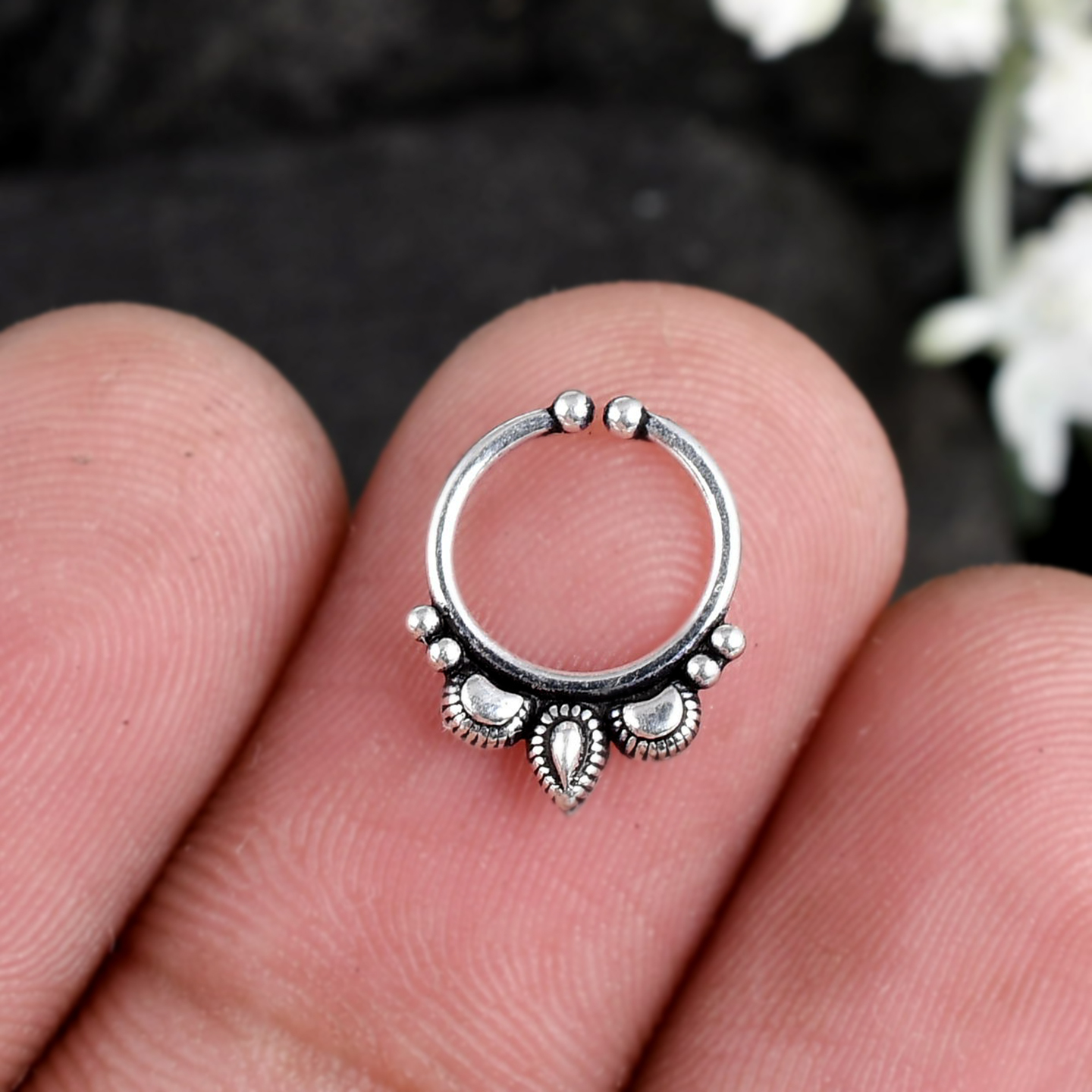Sterling Silver 925 Septum Nose Ring