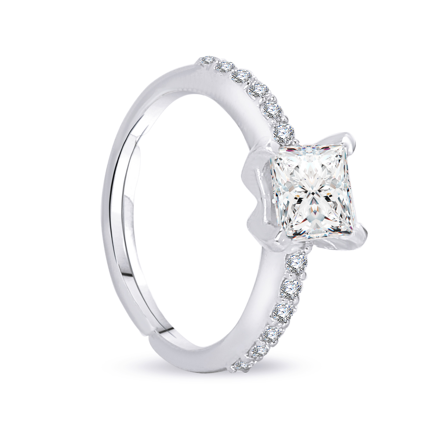 Sterling Silver 925 CZ Ring For Women