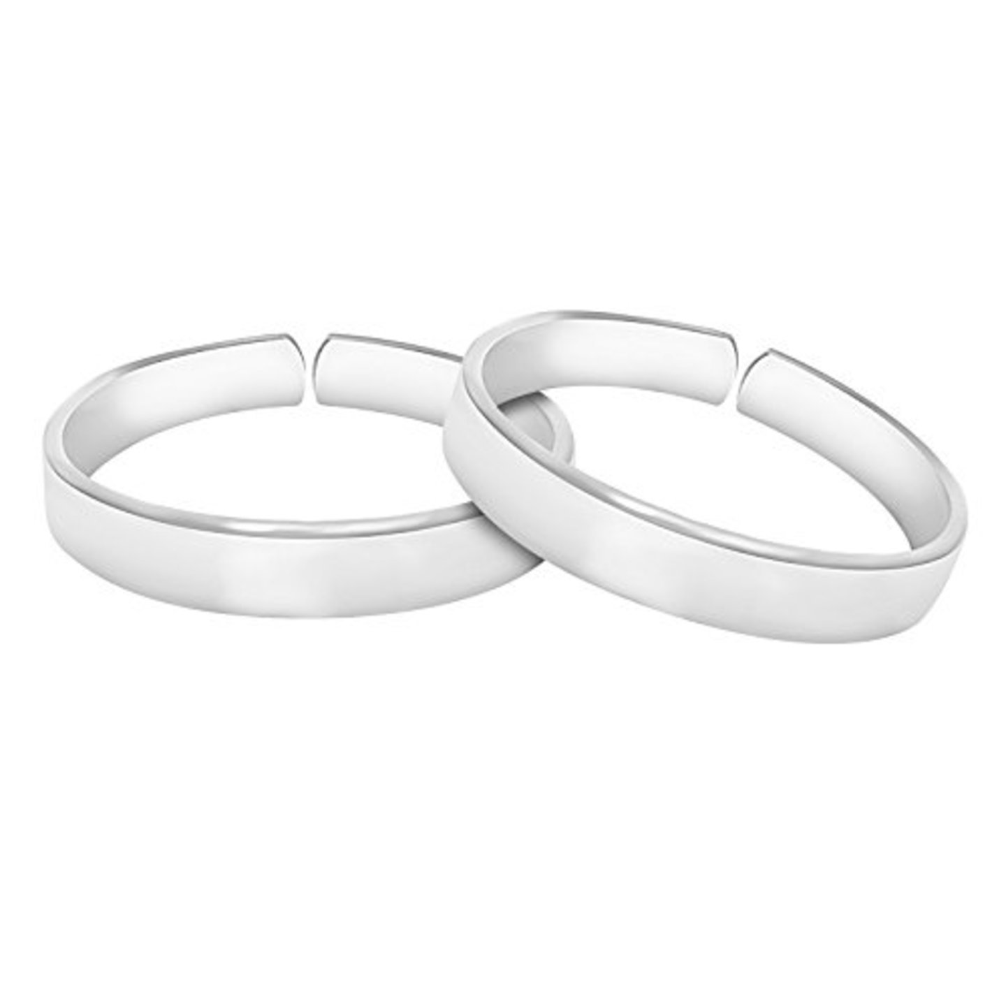 Simple Plain Sterling Silver 925 Toe Rings For Women