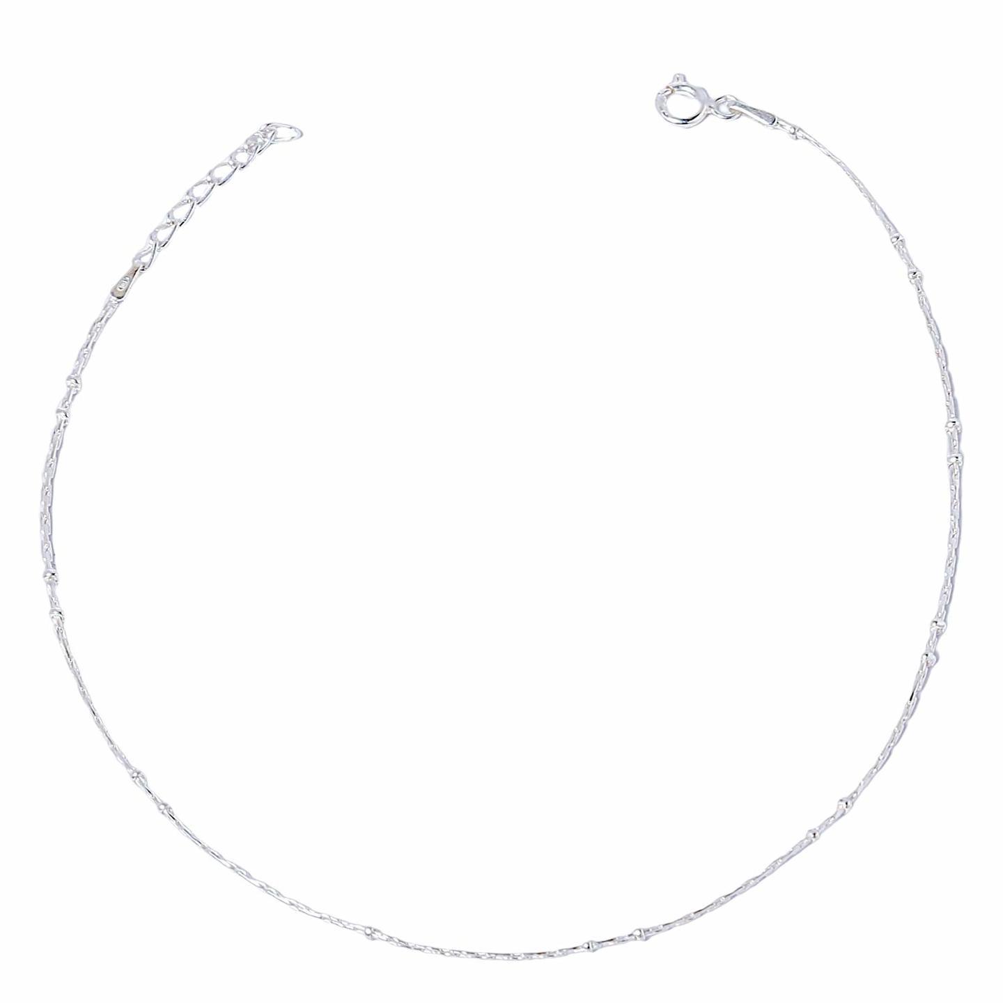 Nemichand Jewels Pure Silver 925 Anklet Payal For Women 1PC