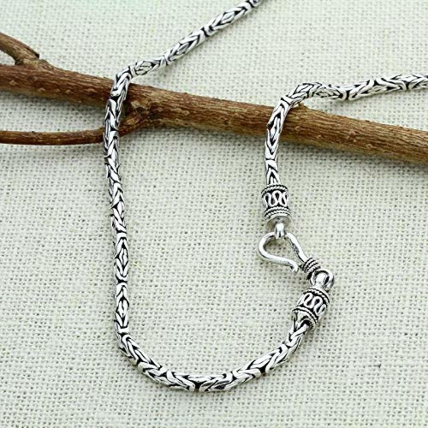 925 Sterling Silver Chain pure with Hallmarked for Men