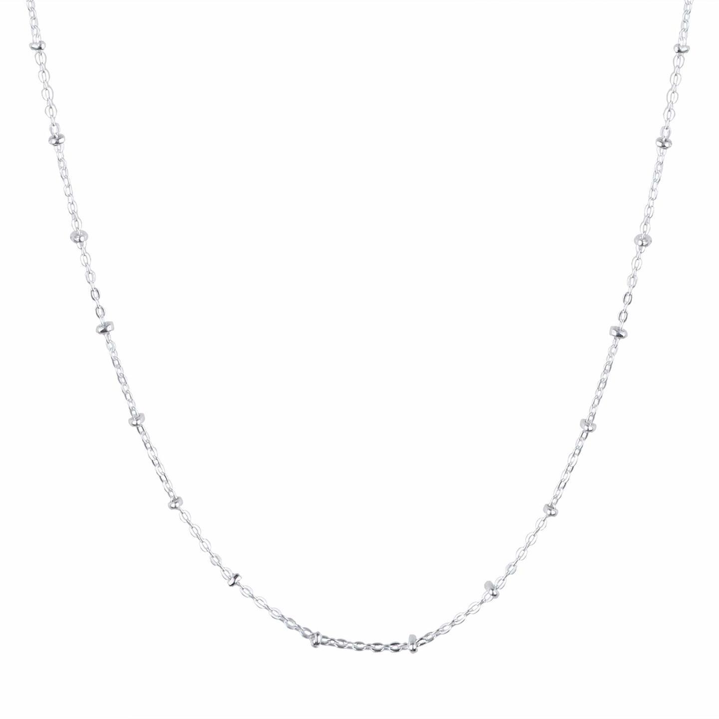 Nemichand Jewels Sterling Silver 925 Thin Chain for Women & Men SS-1