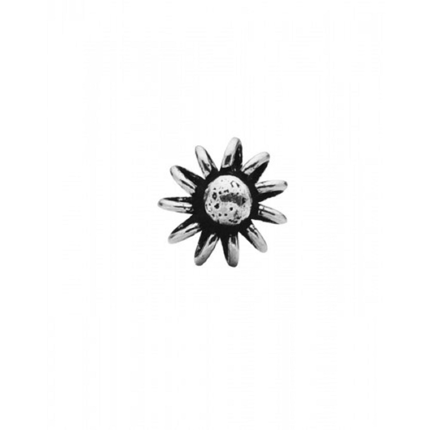 Nemichand Jewels 925 sterling Silver Trendy Antique oxidised nose pin for womens and Girls