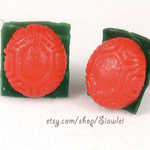 Ang Ku Kueh Earrings Stud