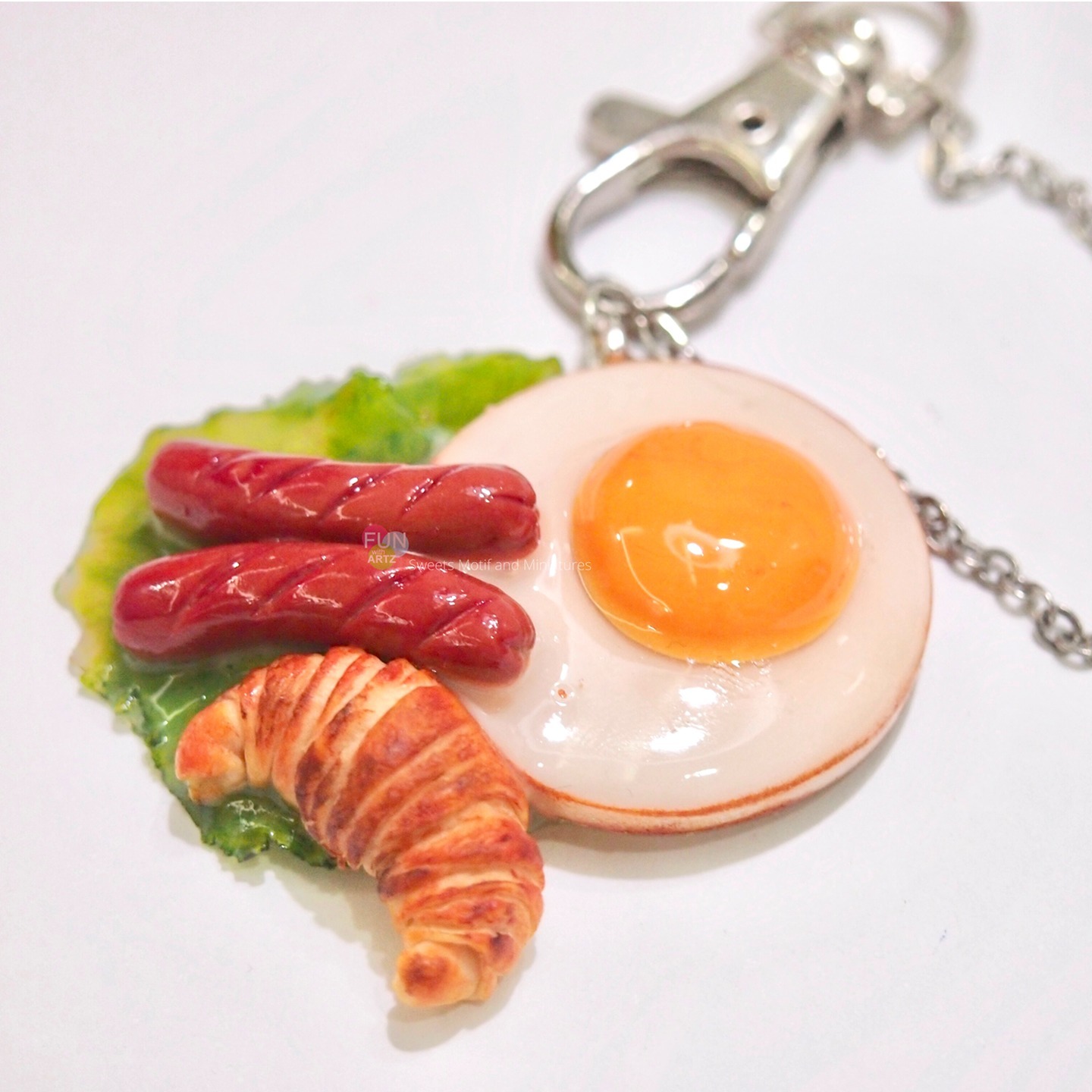 Keychain-Breakfast Egg Set