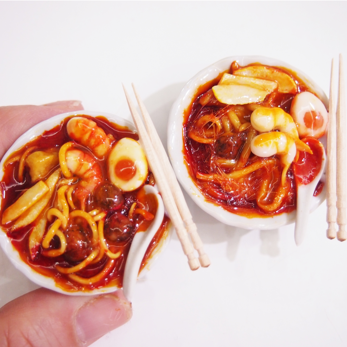 Miniature Food-Singapore Laksa