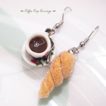 Coffee with Sugar Bread Earrings