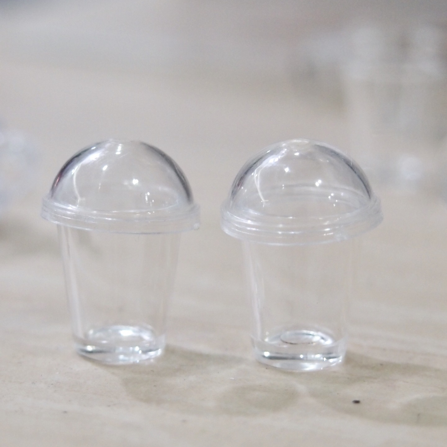 Dollhouse Miniature Cups-Bubble Tea cups