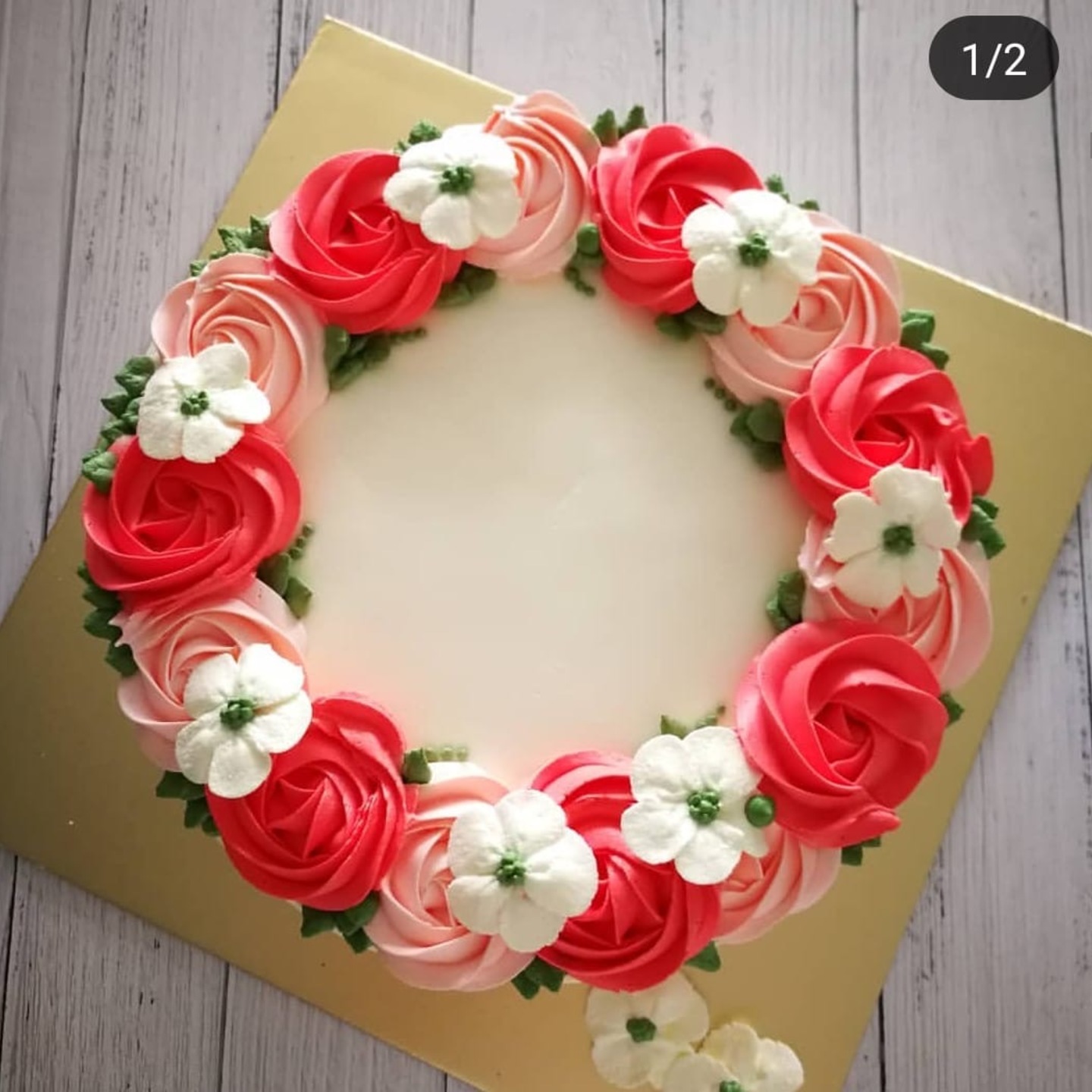 Cake Order - Buttercream floral Cake 1 kg