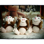 Clay monkeys-See no evil,Hear no evil,speak no evil