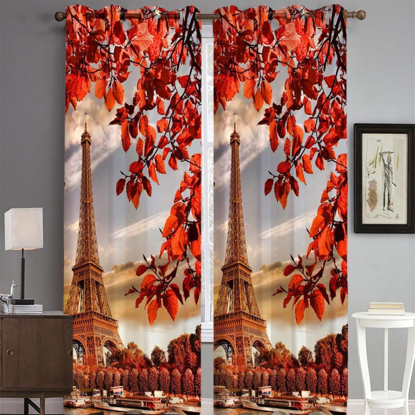 Handtex Home Heavy Fabric Digital Printed Curtain for Kids Room Decorative Washable Curtains for Living Room Bedroom Home Office Decor Set of 2 4x7