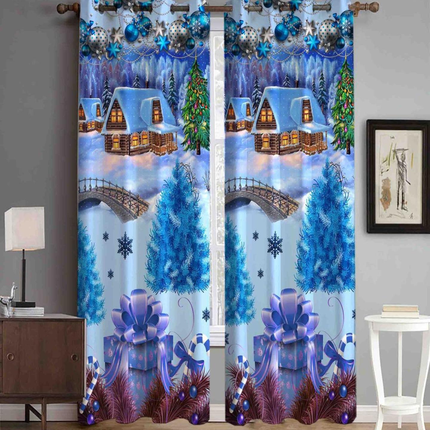 Handtex Home Heavy Fabric Digital Printed Curtain for Kids Room Decorative Curtains for Living Room Bedroom Home Office Decor Set of 2 4x9