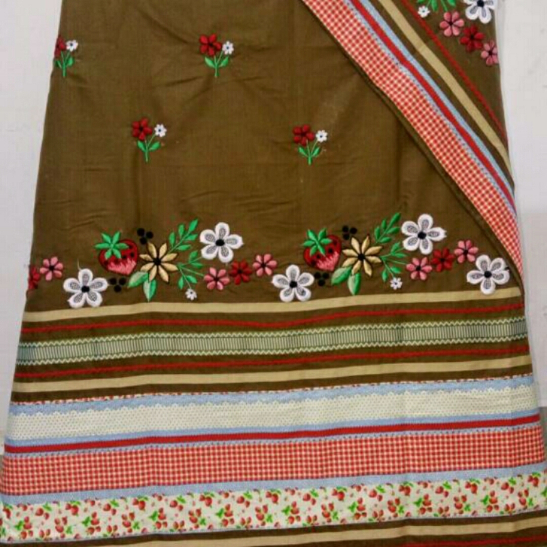 soft  cotton material
Front border embroidery
Back side small butties