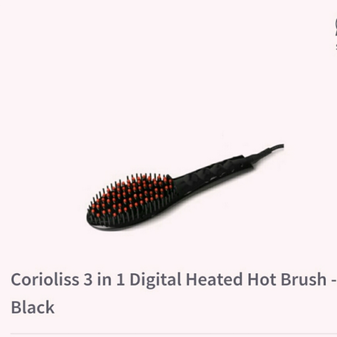Corioliss 3 in 1 Digital Heated Hot Brush - Black

