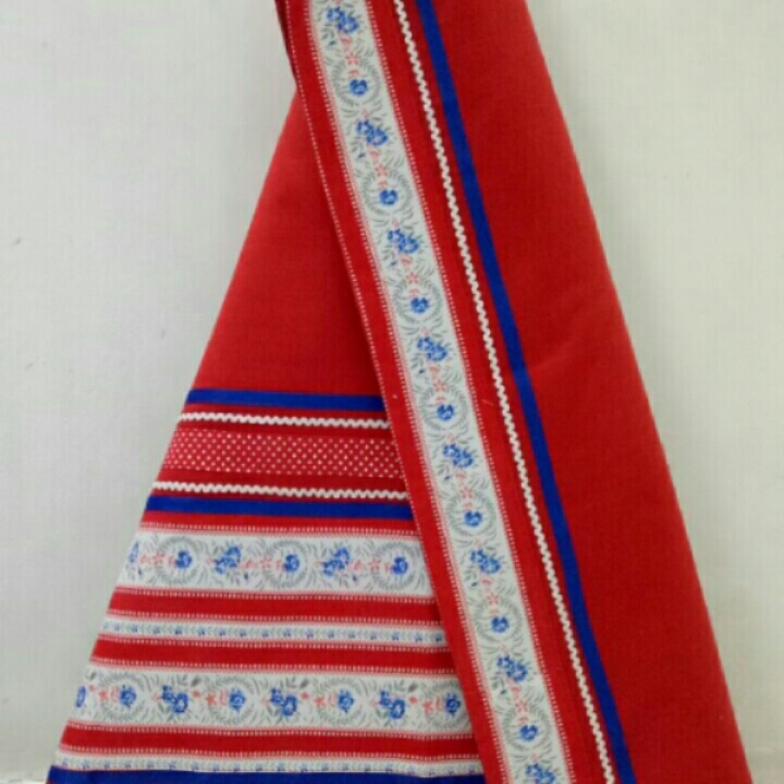 Red cotton material with pnl n gpo
