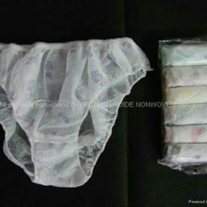 Disposable panties 
One pack six panties 
Sizes xl xxl 
