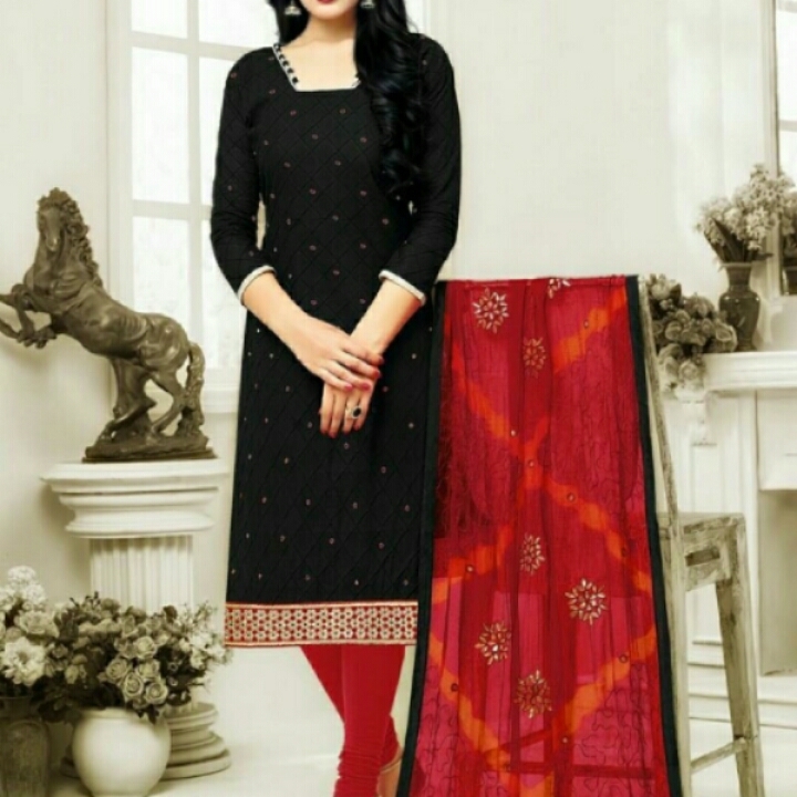 559 D LD Cotton Dress Material

